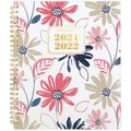 Acco Brands 7 x 9 in. Week & Month Glance Badge Floral Academic Planner, Gold AAG1535F805A